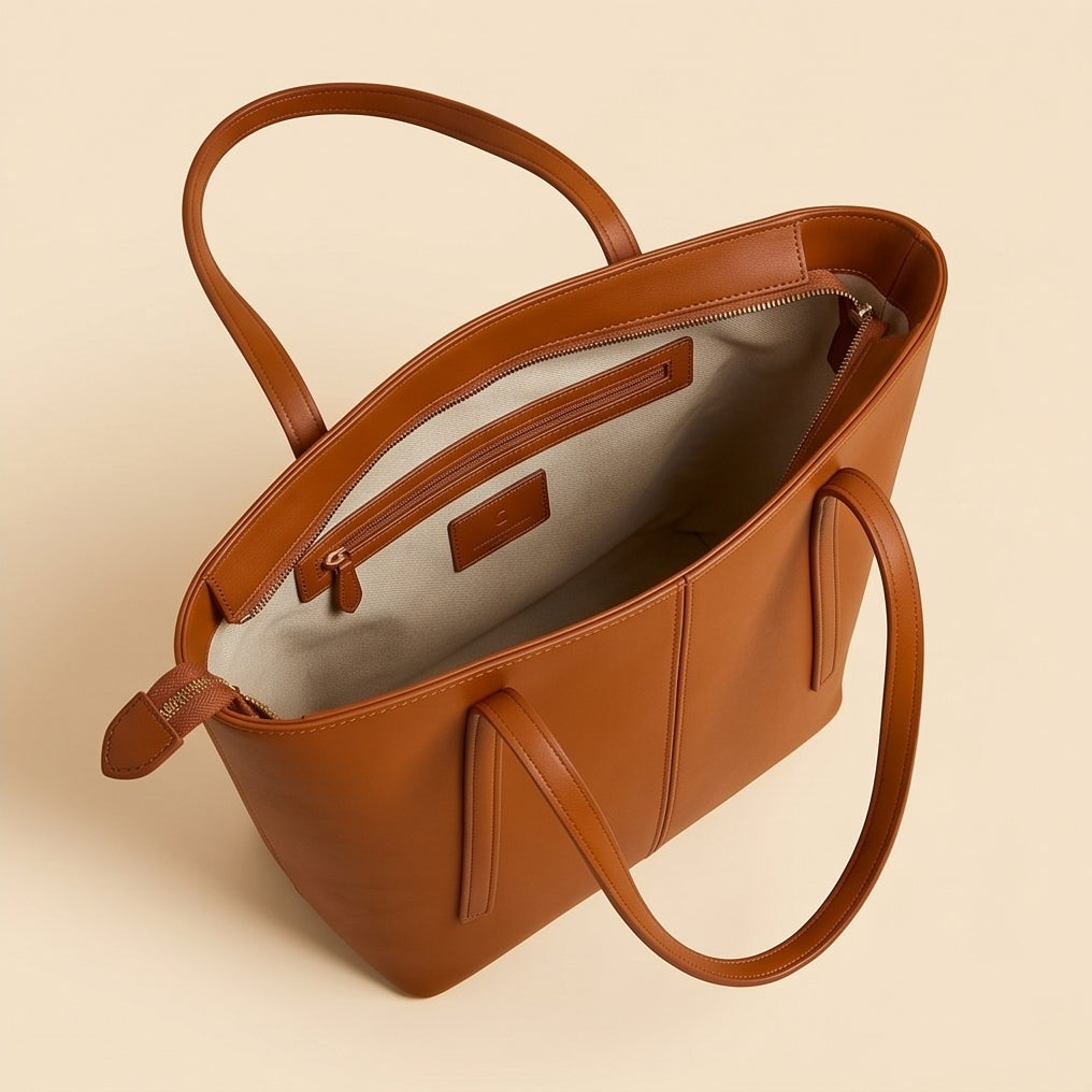 Classic Leather Tote Bag