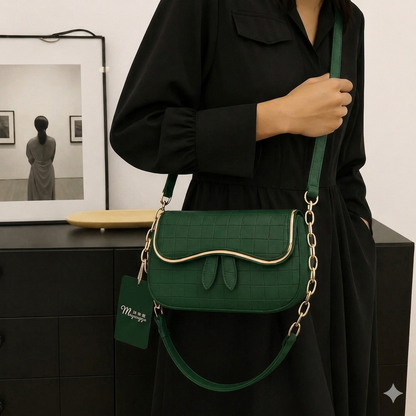 Textured Flap Bag