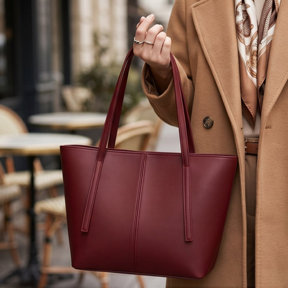 Classic Leather Tote Bag