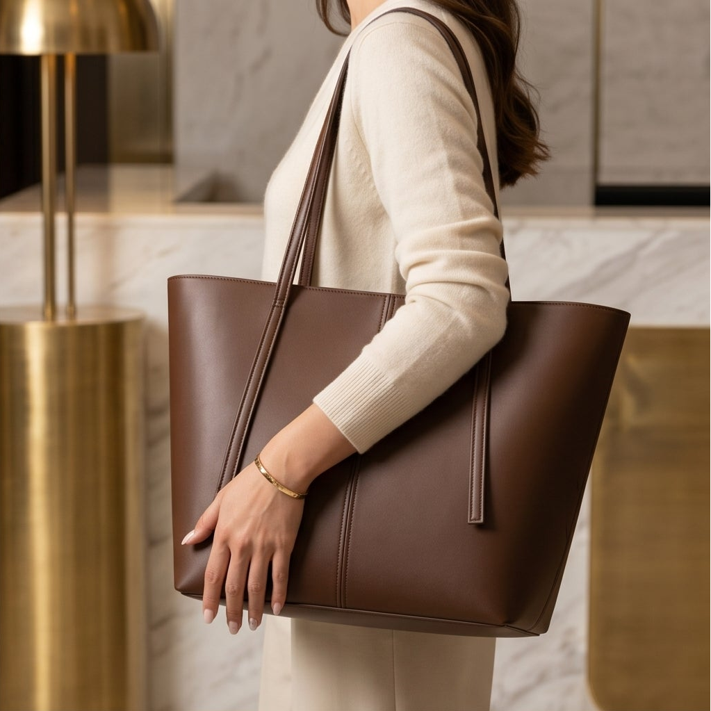 Classic Leather Tote Bag