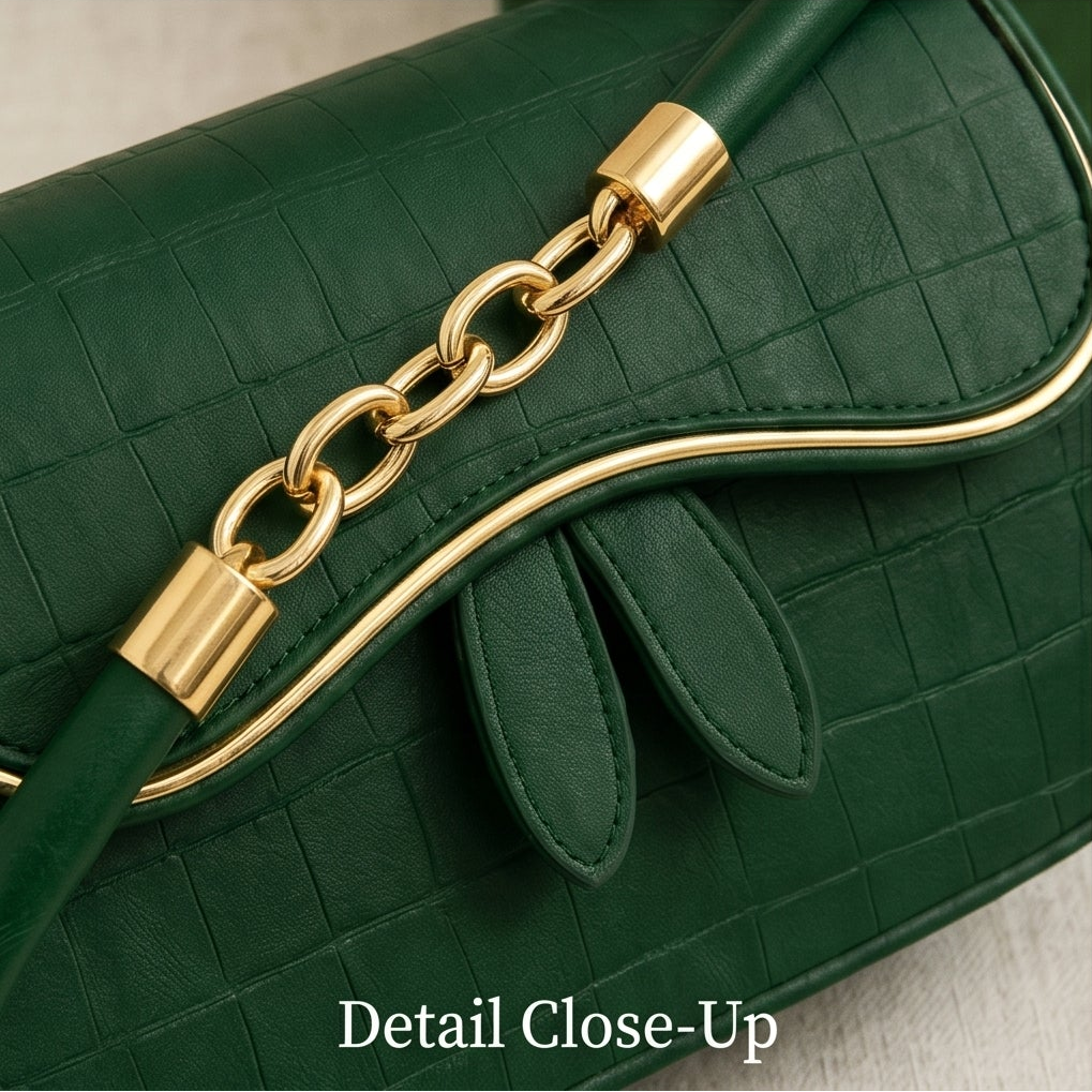 Textured Flap Bag