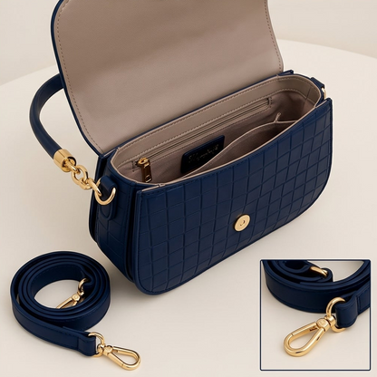 Textured Flap Bag