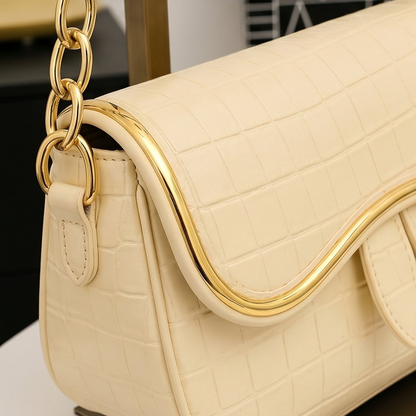 Textured Flap Bag