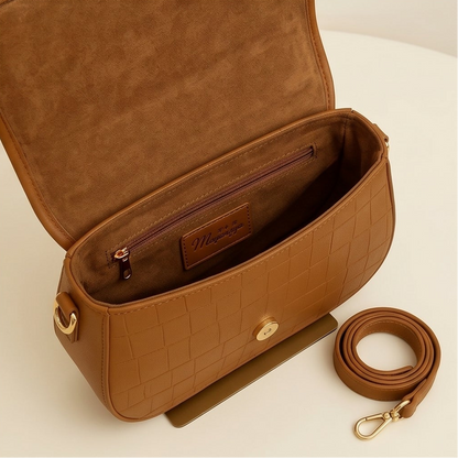 Textured Flap Bag