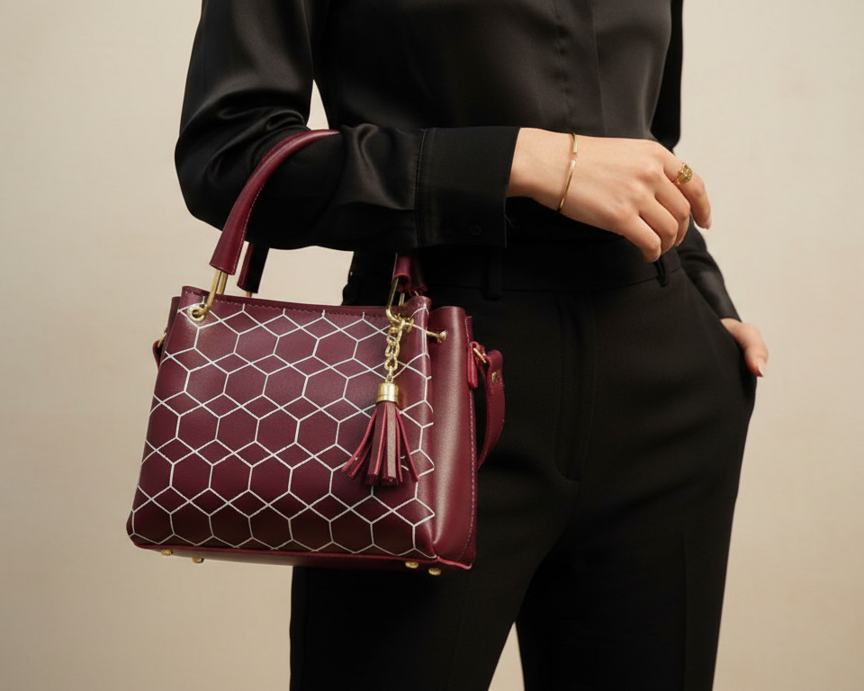Women's PU Leather Printed Shoulder Bag