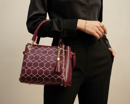 Women's PU Leather Printed Shoulder Bag
