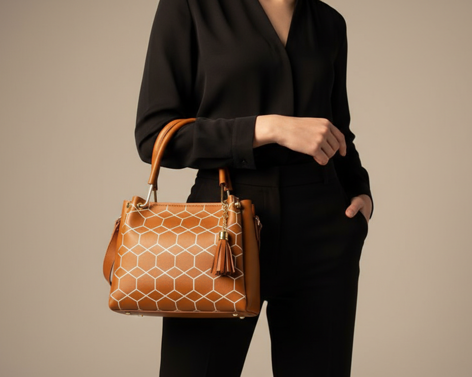 Women's PU Leather Printed Shoulder Bag