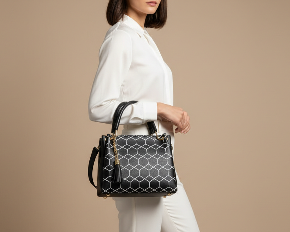 Women's PU Leather Printed Shoulder Bag
