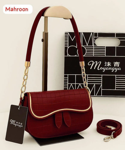 Textured Flap Bag
