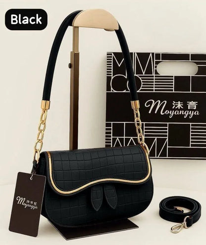 Textured Flap Bag