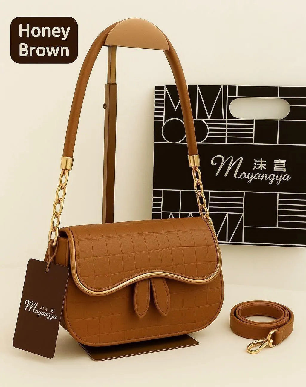 Textured Flap Bag
