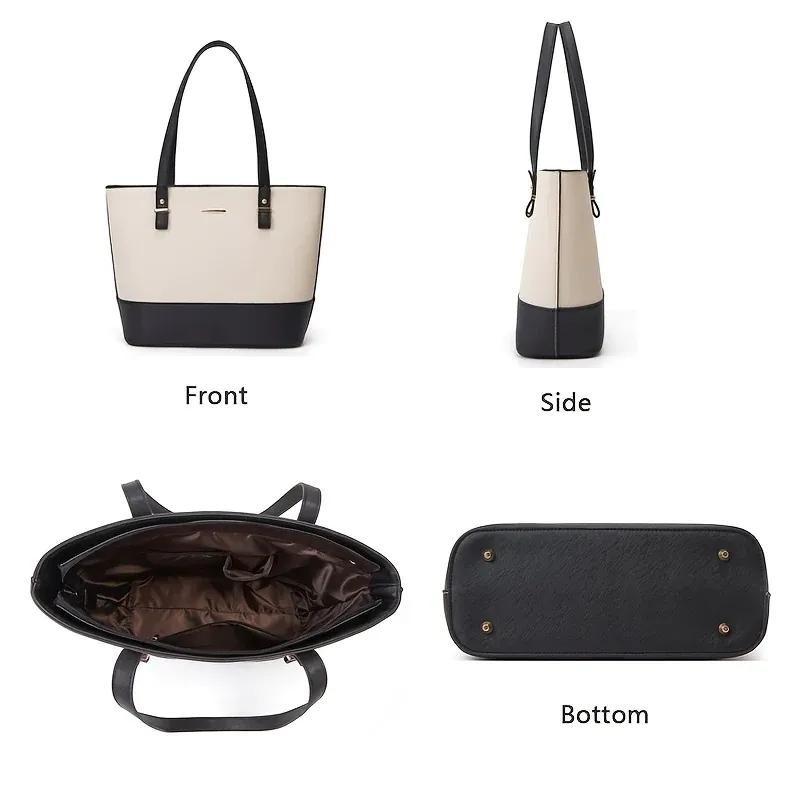 3-Piece Handbag Set with Tote, Crossbody & Pouch